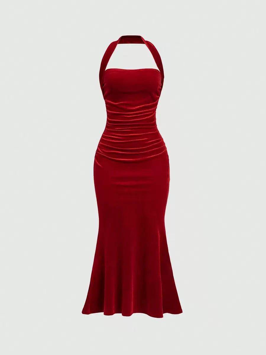 Vestido Sereia Plissado - Liviele