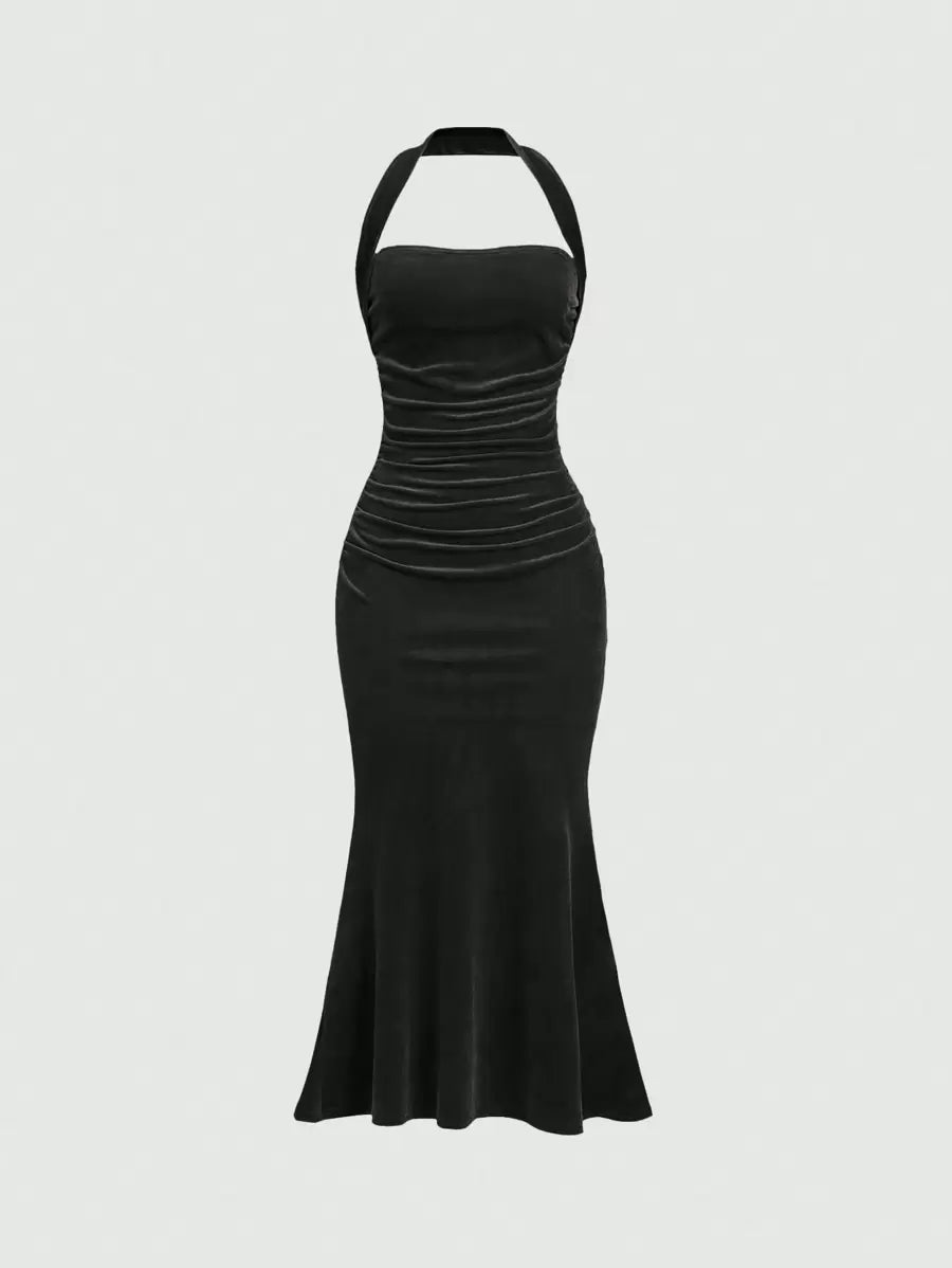 Vestido Sereia Plissado - Liviele