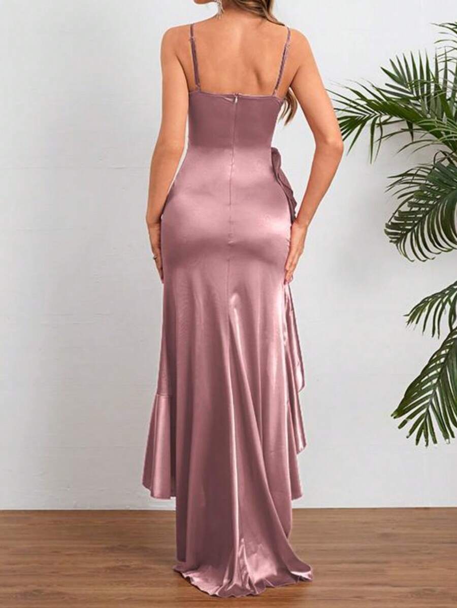 Vestido Sereia com fenda - Liviele