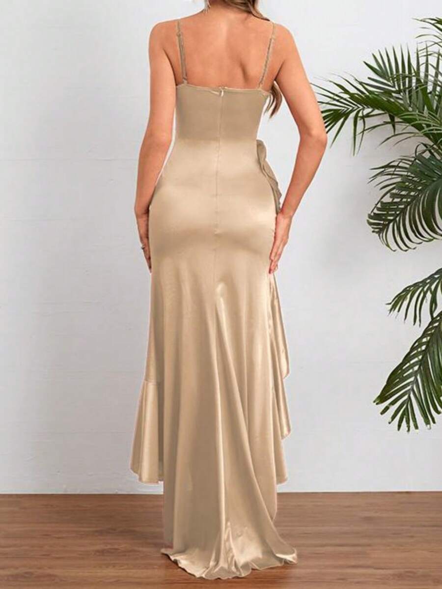 Vestido Sereia com fenda - Liviele