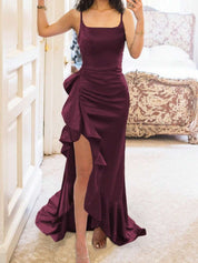 Vestido Sereia com fenda - Liviele