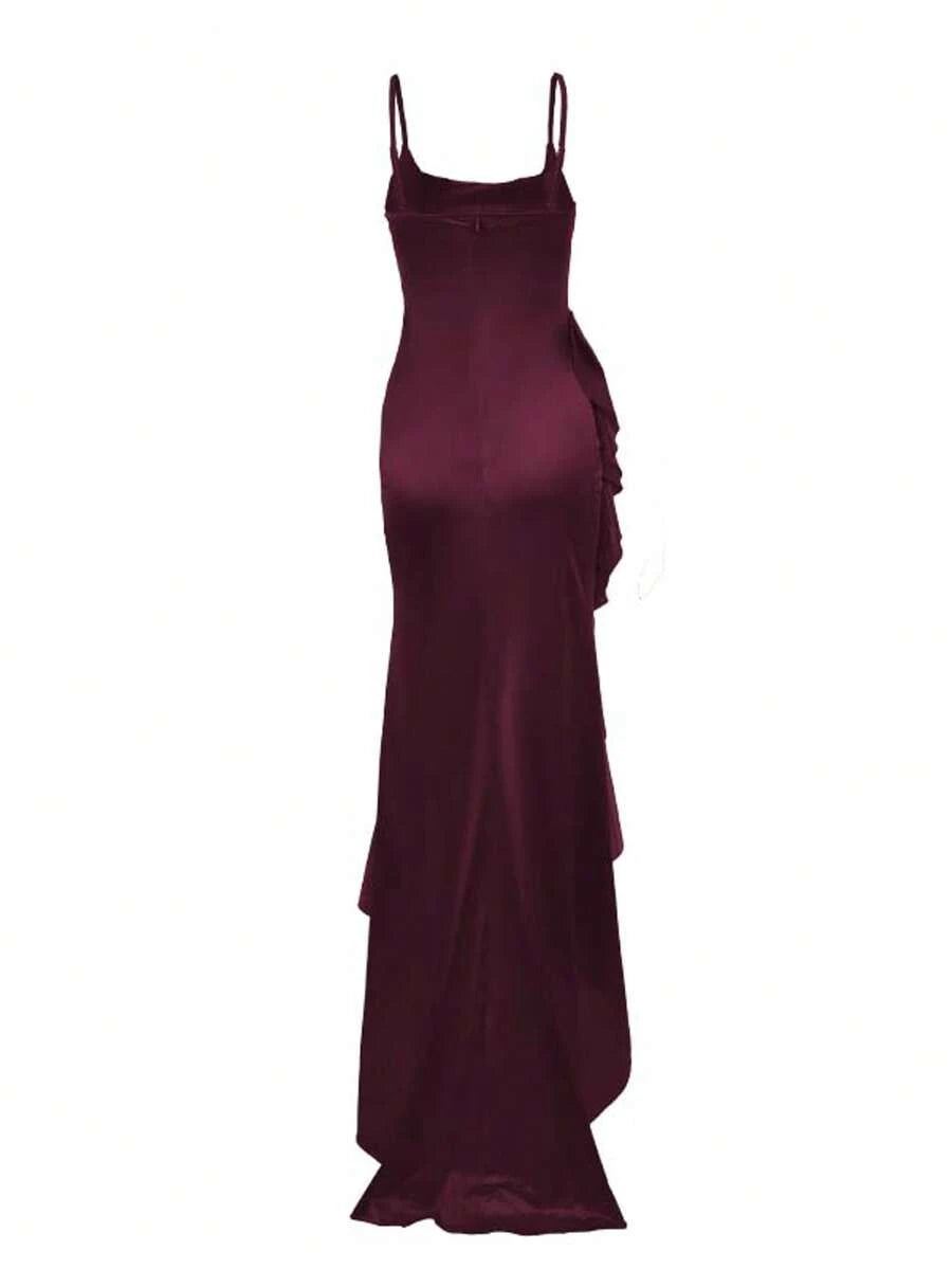 Vestido Sereia com fenda - Liviele