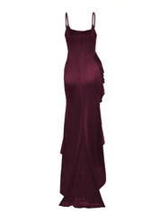 Vestido Sereia com fenda - Liviele