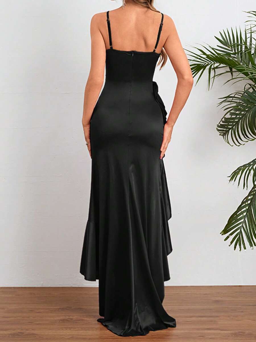 Vestido Sereia com fenda - Liviele