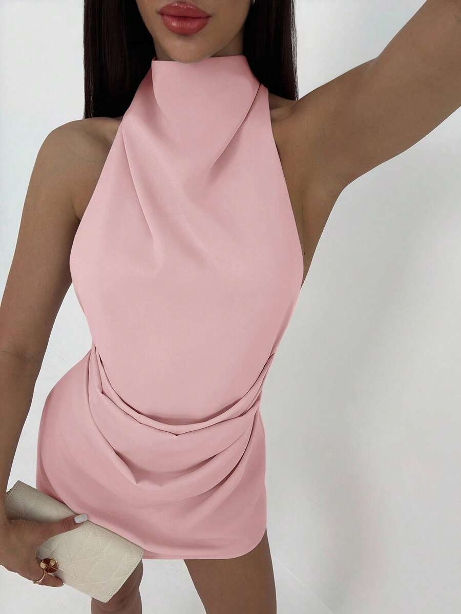 Vestido Julia Curto Plissado - Liviele