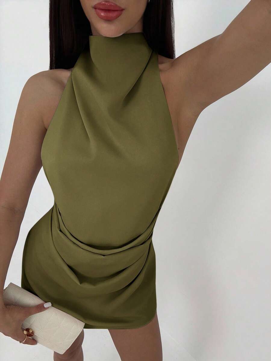 Vestido Julia Curto Plissado - Liviele