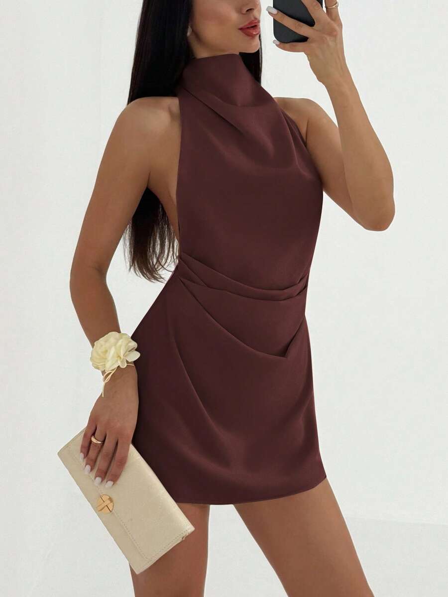 Vestido Julia Curto Plissado - Liviele