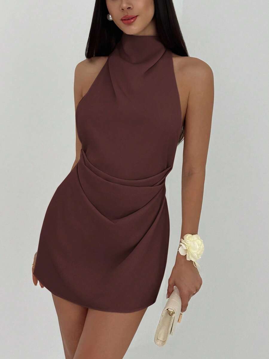 Vestido Julia Curto Plissado - Liviele