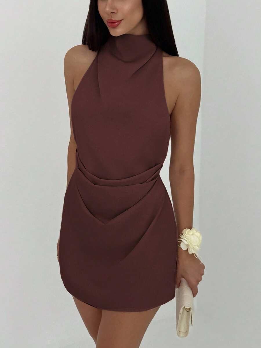 Vestido Julia Curto Plissado - Liviele