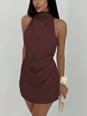 Vestido Julia Curto Plissado - Liviele