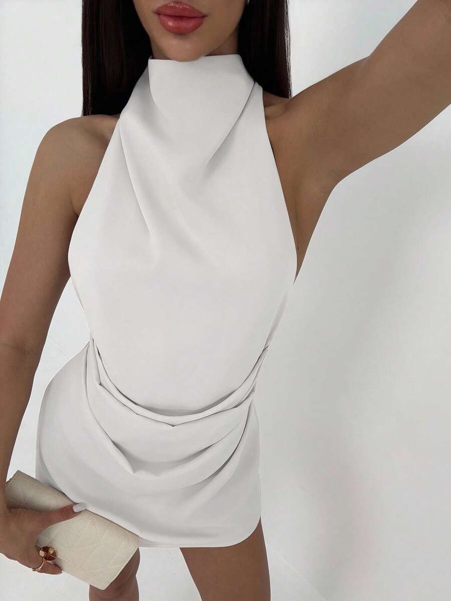 Vestido Julia Curto Plissado - Liviele