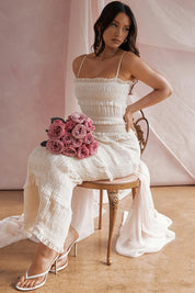 Vestido Longo Branco Exclusivo- Liviele