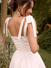 Vestido Branco Corpete - Liviele