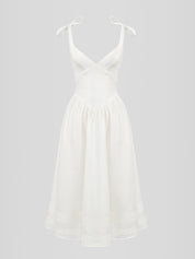 Vestido Branco Corpete - Liviele