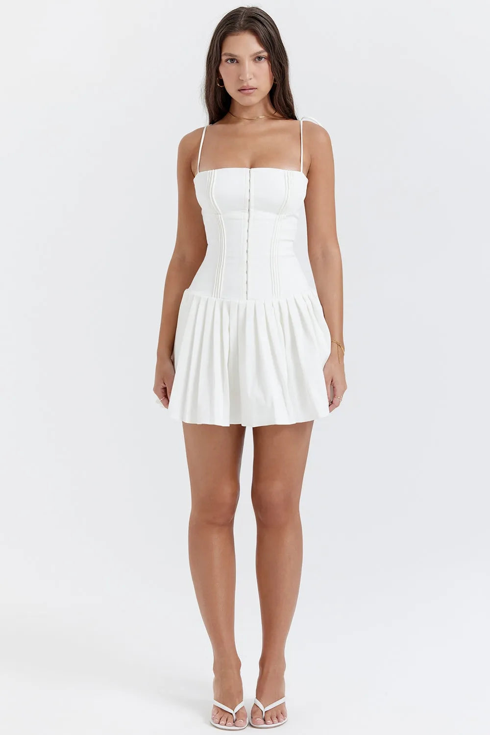 Vestido Curto com Alças Modelador - Liviele