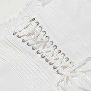 Vestido Curto de Algodão Branco - Liviele