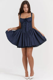 Vestido Curto de Algodão Branco - Liviele