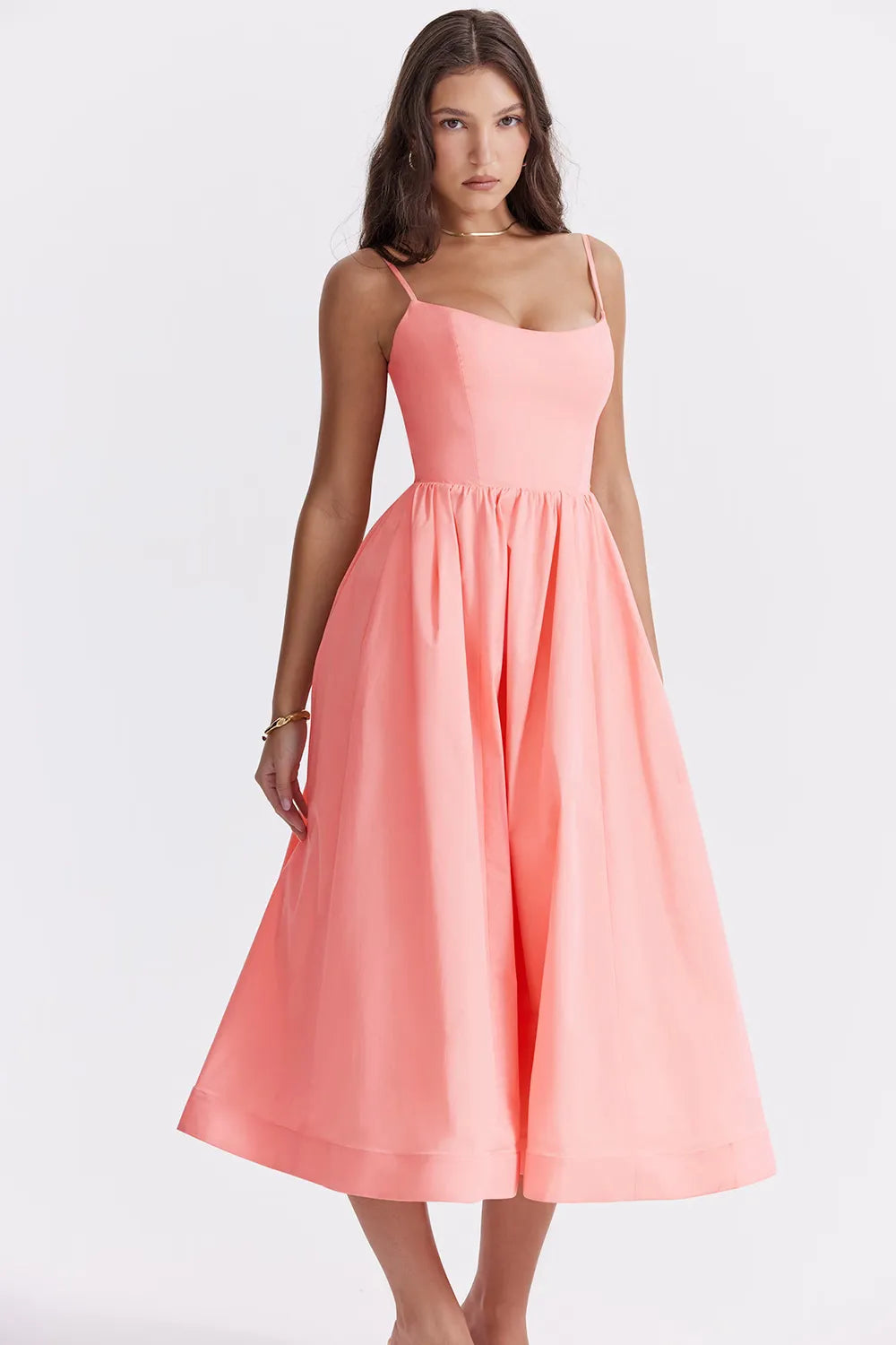 Vestido Liso Midi - Liviele