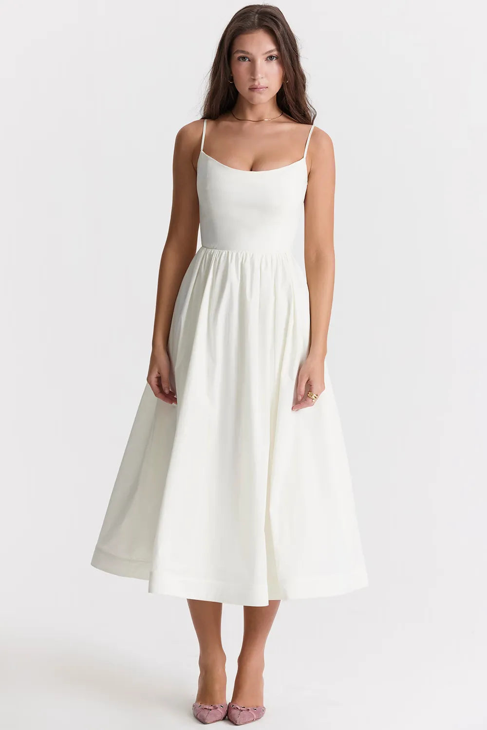 Vestido Liso Midi - Liviele