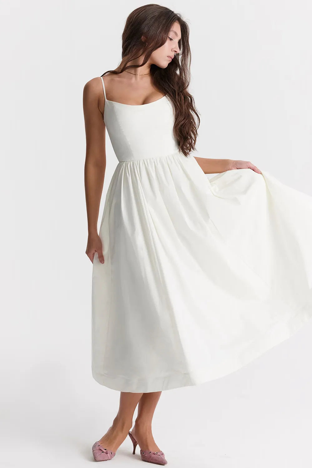 Vestido Liso Midi - Liviele