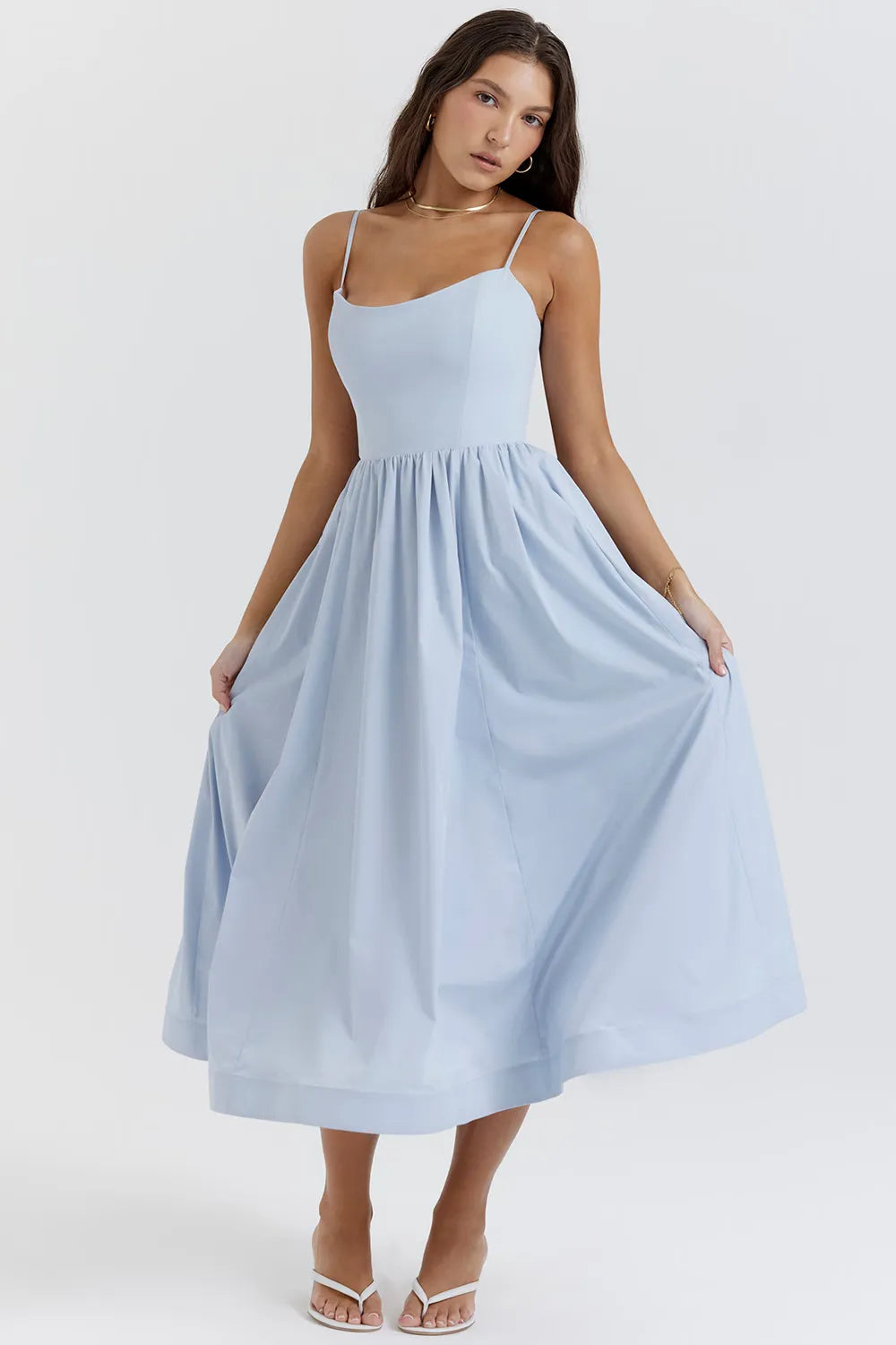 Vestido Liso Midi - Liviele