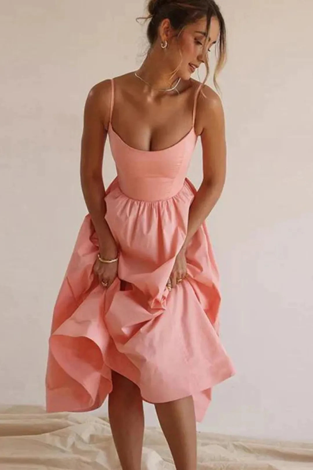 Vestido Liso Midi - Liviele