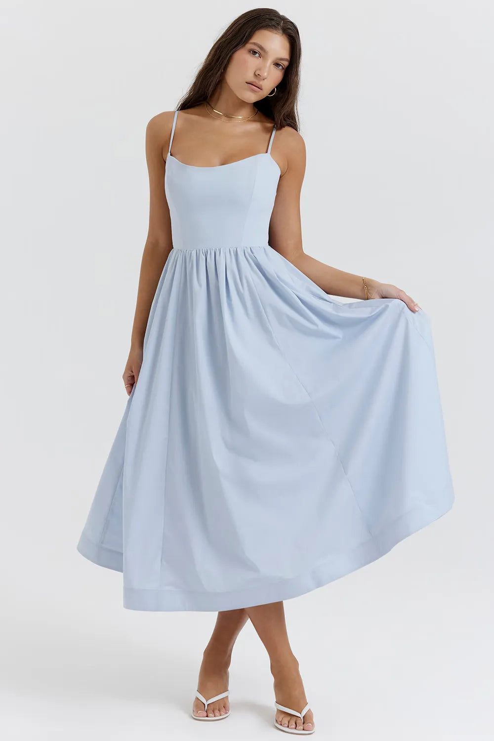 Vestido Liso Midi - Liviele