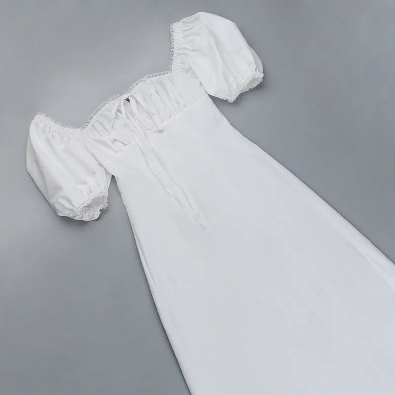 Vestido Longo Branco Algodão - Liviele