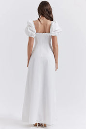 Vestido Longo Branco Algodão - Liviele
