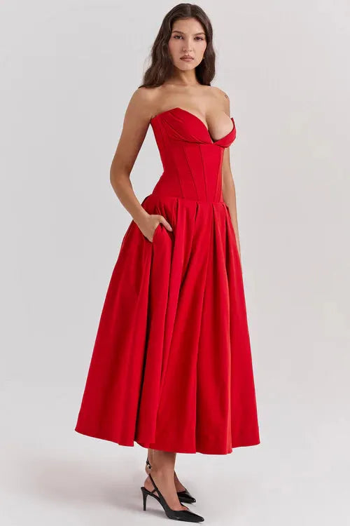 Vestido Longo Espartilho - Liviele