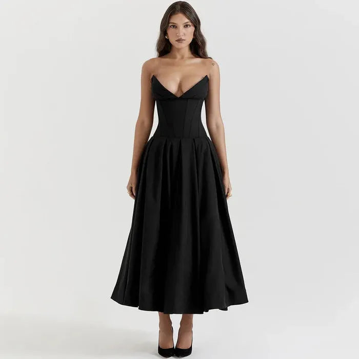 Vestido Longo Espartilho - Liviele