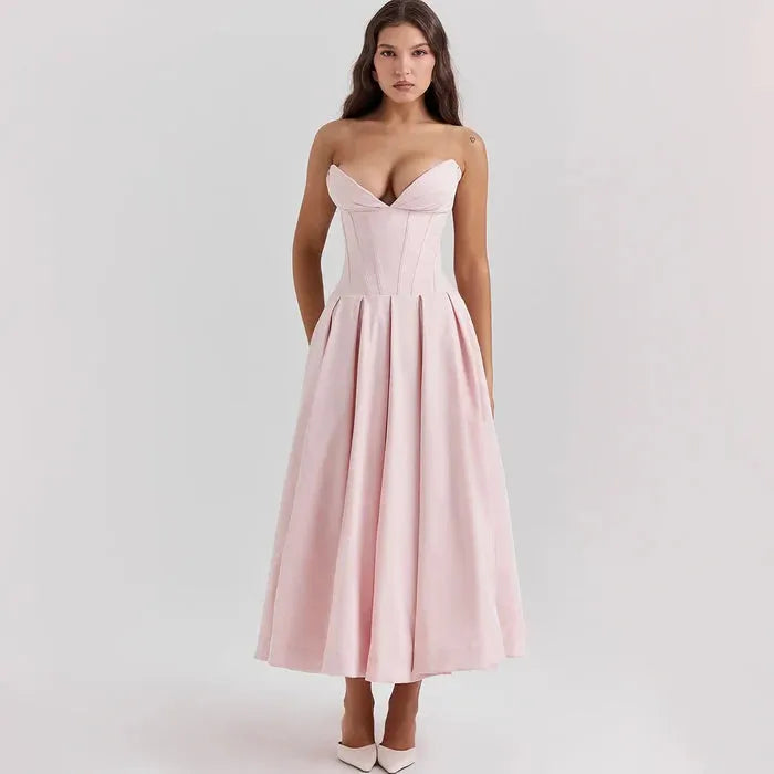 Vestido Longo Espartilho - Liviele