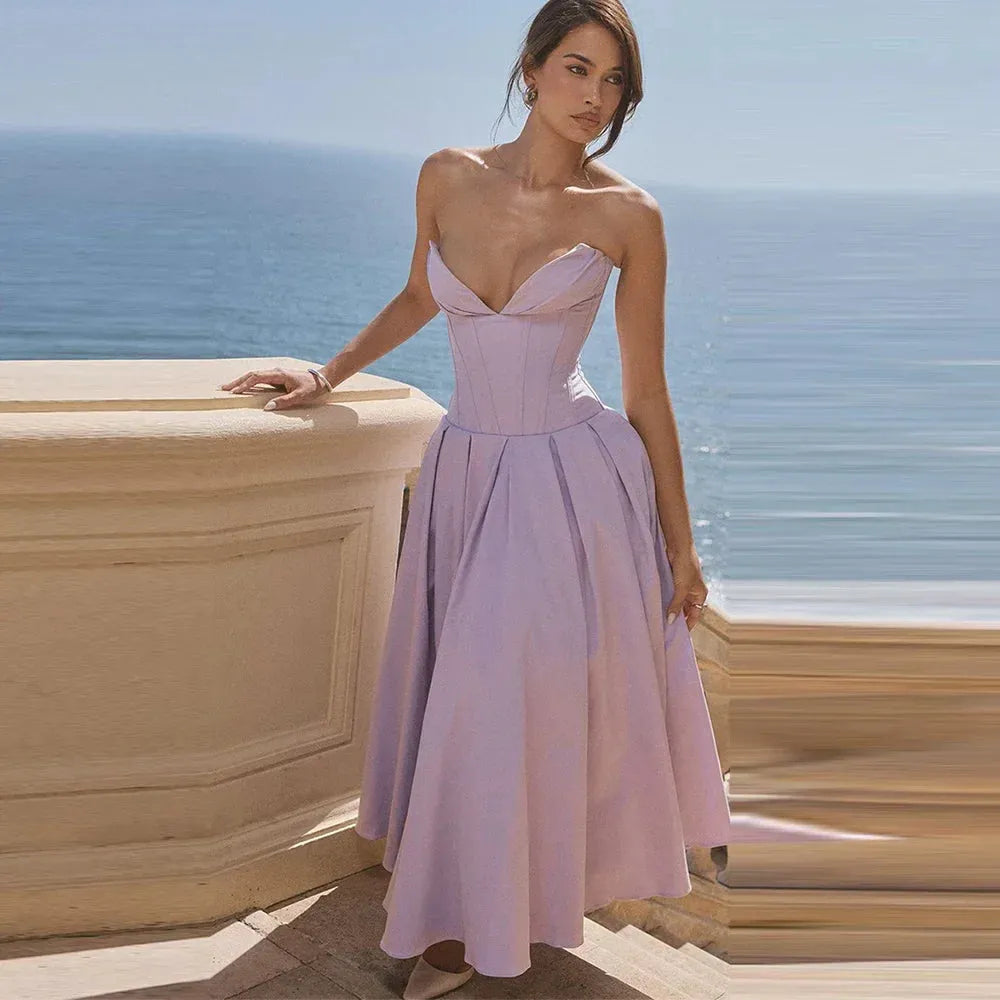 Vestido Longo Espartilho - Liviele
