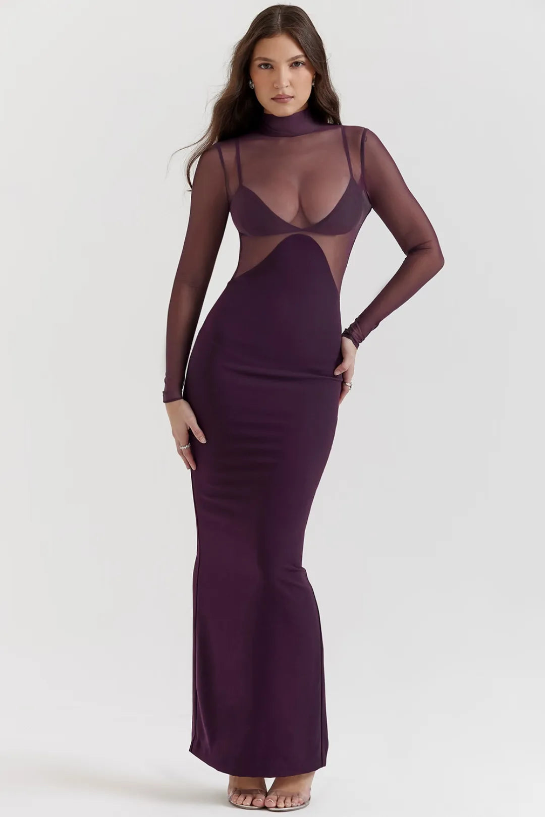 Vestido Longo Para Festas Roxo - Liviele