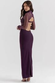 Vestido Longo Para Festas Roxo - Liviele