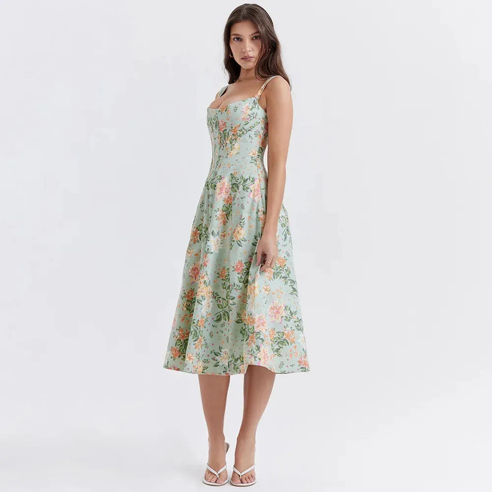 Vestido Midi  Estilo corset - Modelo Liviele