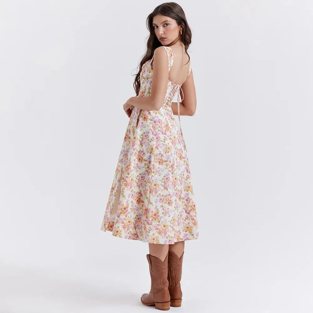Vestido Midi  Estilo corset - Modelo Liviele