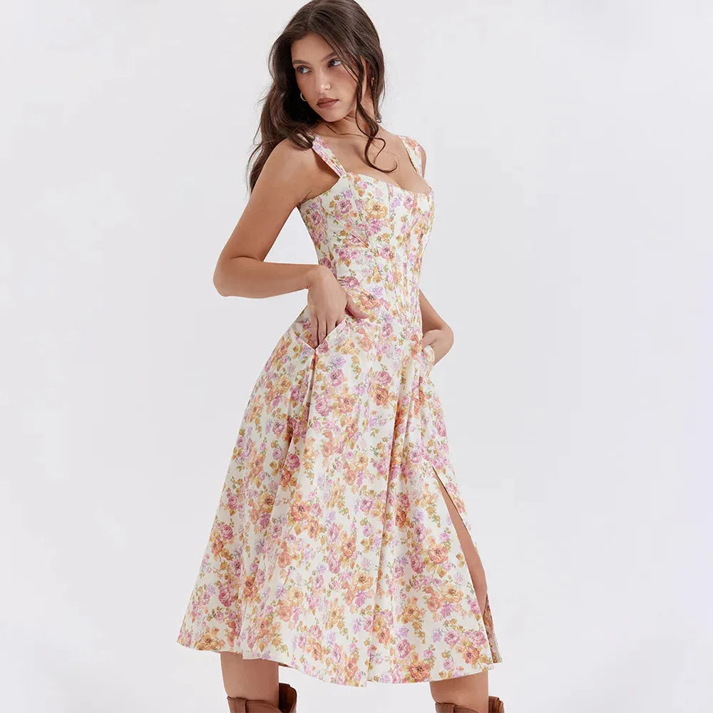 Vestido Midi  Estilo corset - Modelo Liviele