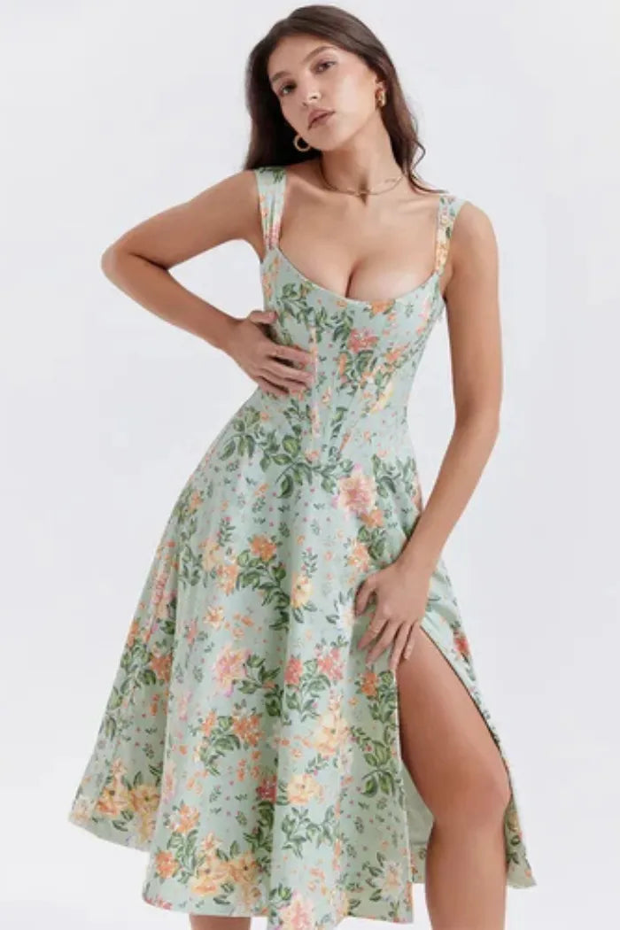 Vestido Midi  Estilo corset - Modelo Liviele