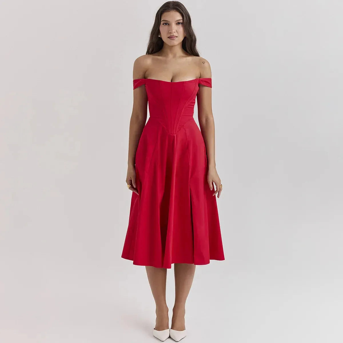 Vestido Midi  Estilo corset - Modelo Liviele