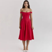 Vestido Midi  Estilo corset - Modelo Liviele