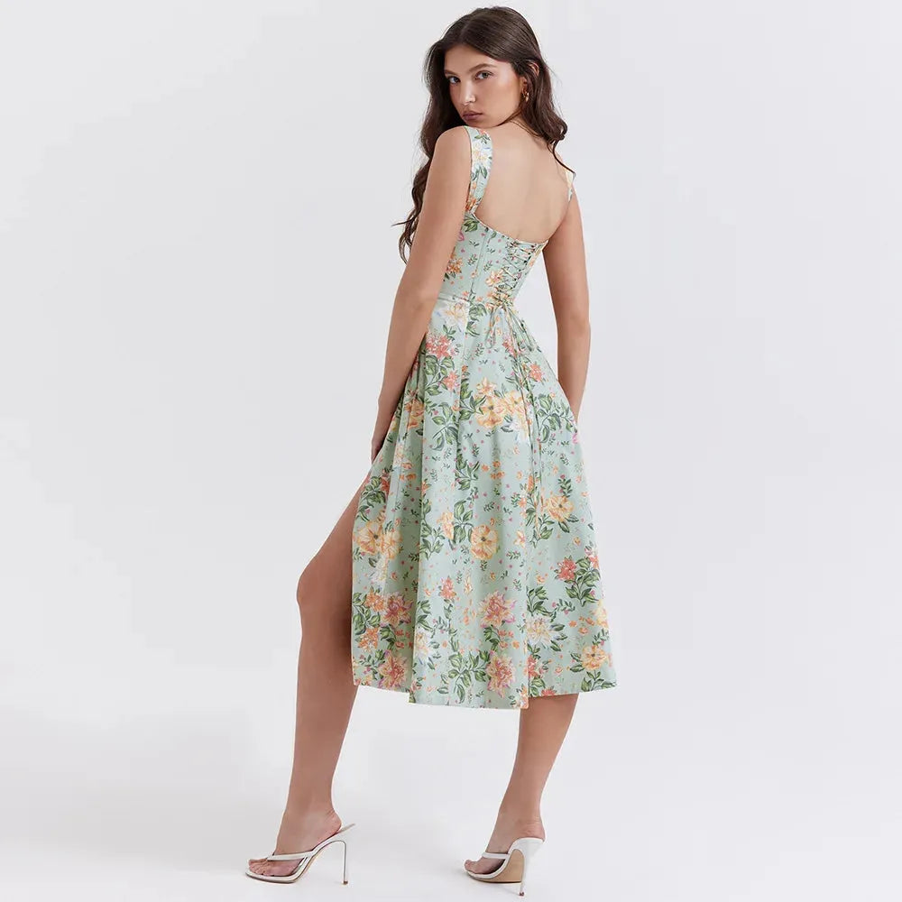Vestido Midi  Estilo corset - Modelo Liviele