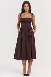 Vestido Midi Estruturado e Forrado - Liviele