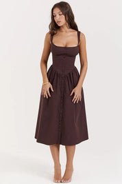 Vestido Midi Estruturado e Forrado - Liviele