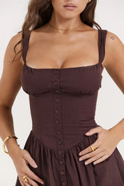 Vestido Midi Estruturado e Forrado - Liviele
