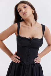Vestido Midi Estruturado e Forrado - Liviele
