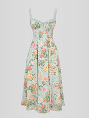Vestido Midi Branco Floral Liviele