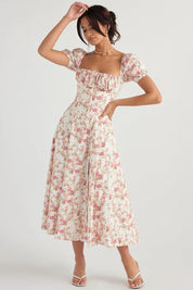 Vestido Midi Laço Ajustável - Liviele