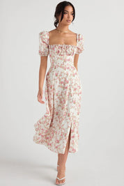 Vestido Midi Laço Ajustável - Liviele