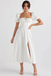 Vestido Midi Laço Ajustável - Liviele